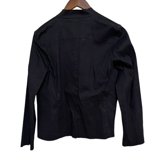 Eileen Fisher Hidden Snap Italian Linen Blend Blazer - Picture 2 of 3